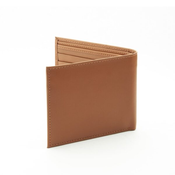 Bifold Leather Coin Wallet with 4 C/C - Image 3
