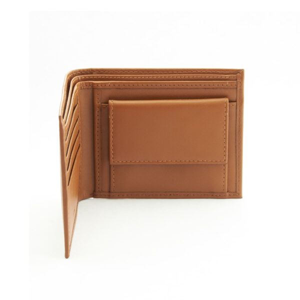 Bifold Leather Coin Wallet with 4 C/C - Image 6