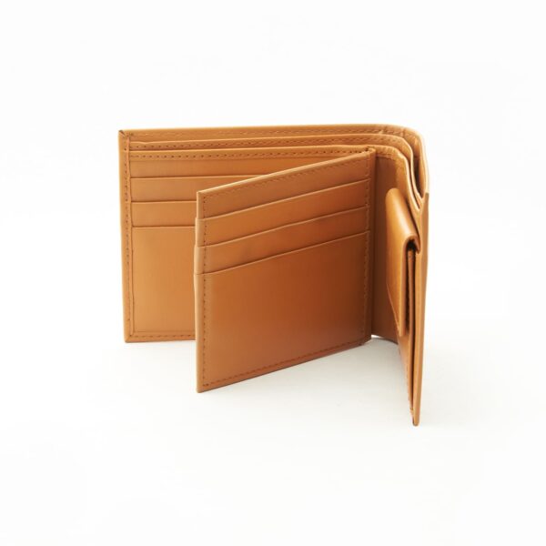 Bifold Leather Coin Wallet with 9 C/C - Image 6