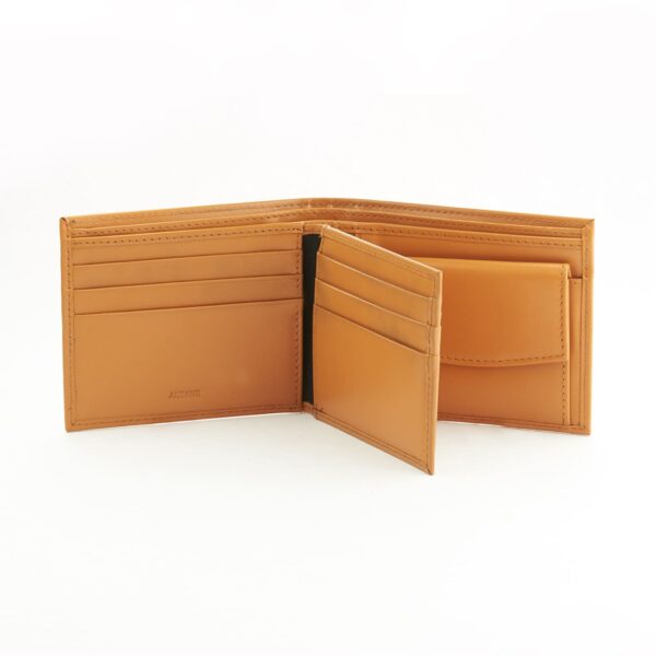 Bifold Leather Coin Wallet with 9 C/C - Image 3