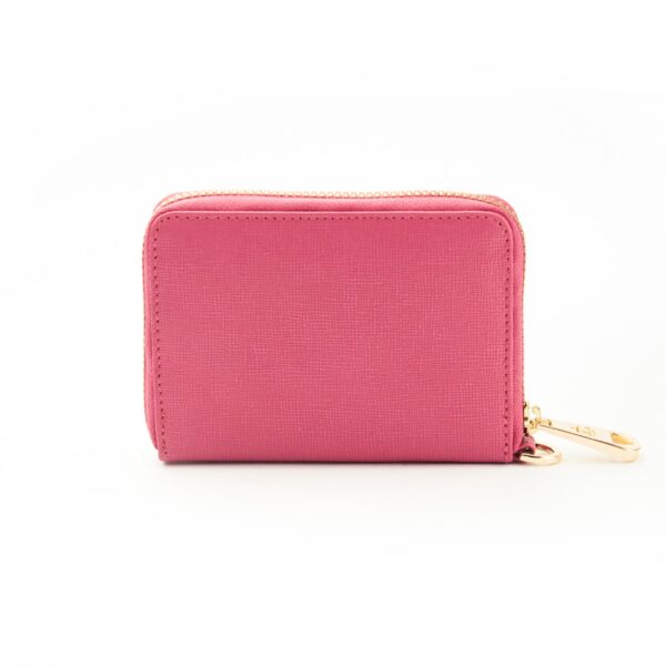 Mini Zipped Continental Leather Purse / Wallet with 4 C/C - Image 3