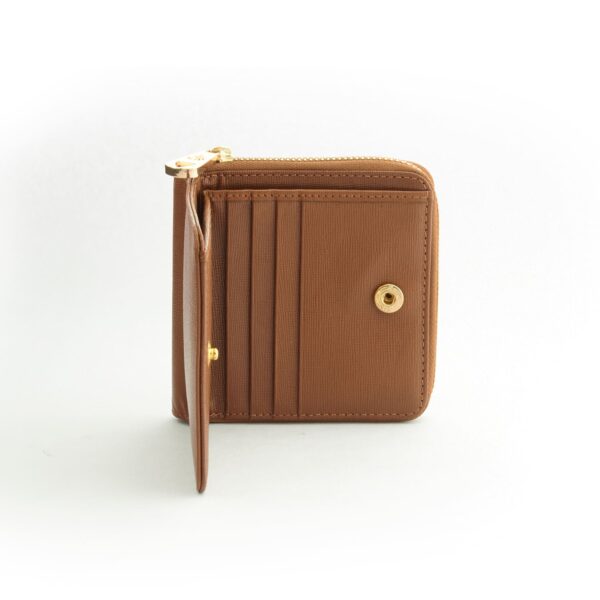 Alternative view of Mini Continental Zipped Coin Leather Purse with 6 C/C