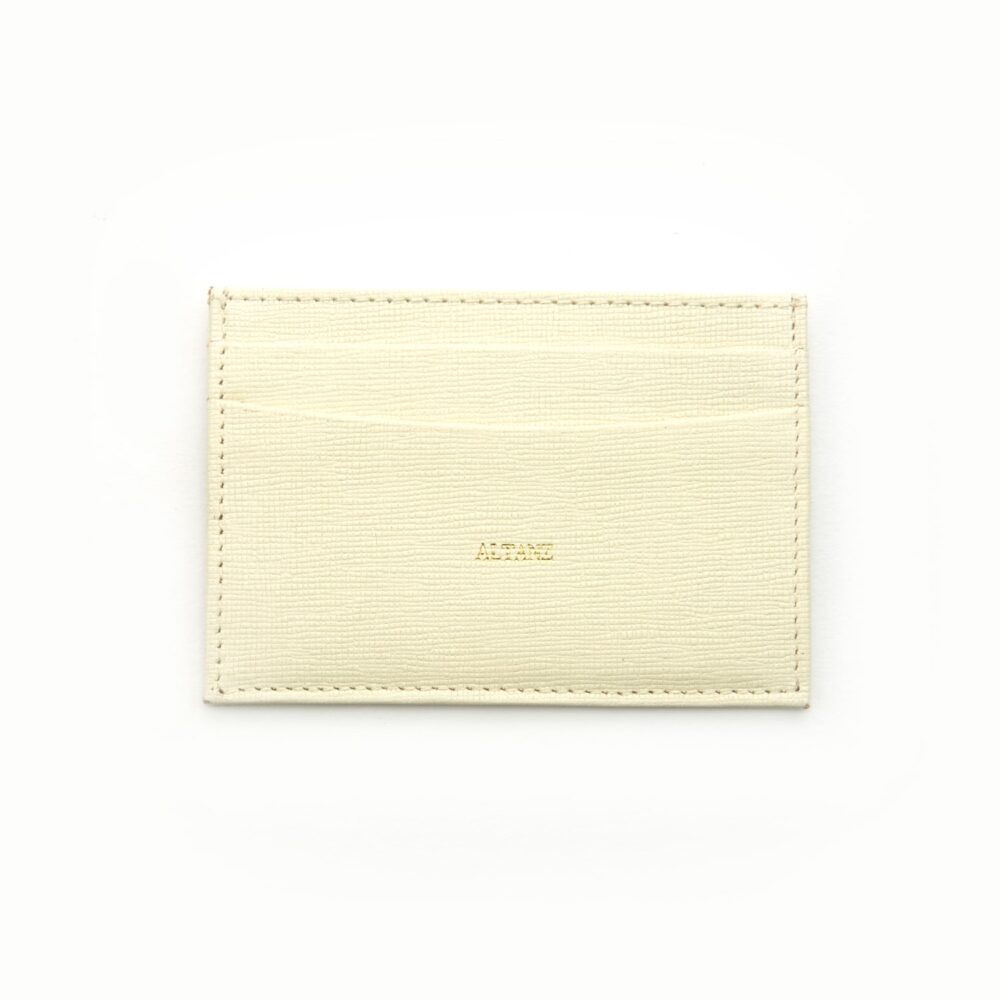 Slim Saffiano Leather Credit Card Holder