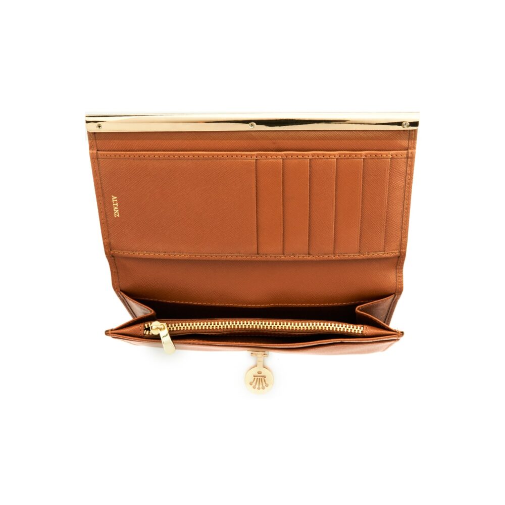 Gancini Clasp Leather Clutch - Image 2