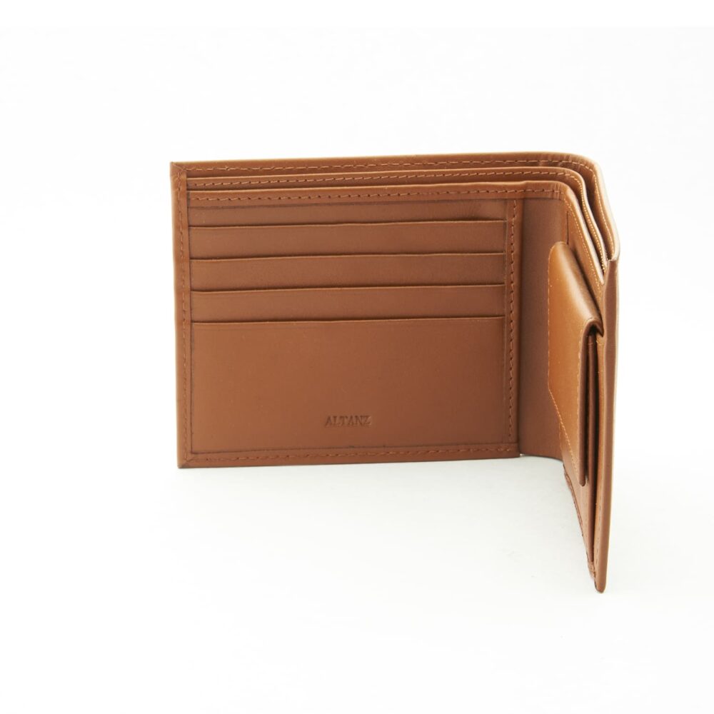 Billfold Leather Coin Wallet with 4 C/C - Image 4