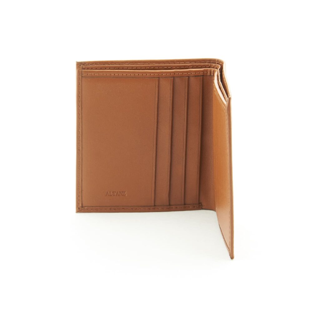 Mini Leather Card Wallet with 2 Note Pockets & 6 C/C - Image 3