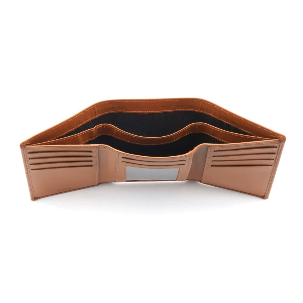 Trifold Leather Wallet with 9 C/C - Image 2